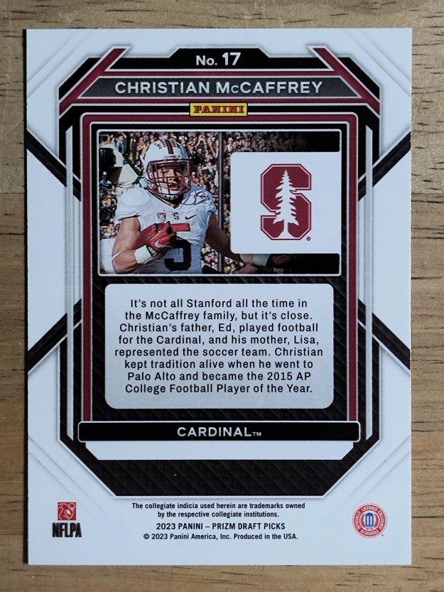 2023 Panini Prizm Draft Picks #17 Christian McCaffrey
