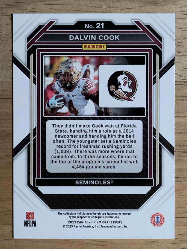 2023 Panini Prizm Draft Picks #21 Dalvin Cook