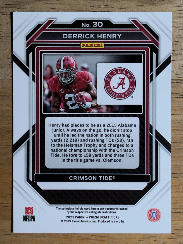 2023 Panini Prizm Draft Picks #30 Derrick Henry