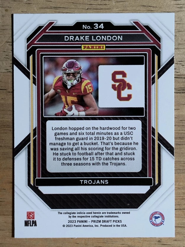 2023 Panini Prizm Draft Picks #34 Drake London