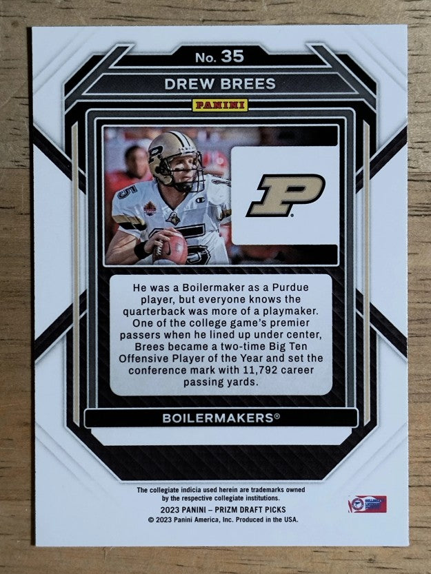 2023 Panini Prizm Draft Picks #35 Drew Brees