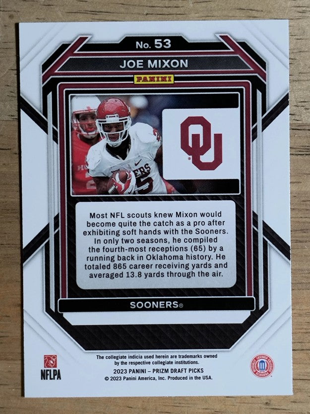2023 Panini Prizm Draft Picks #53 Joe Mixon