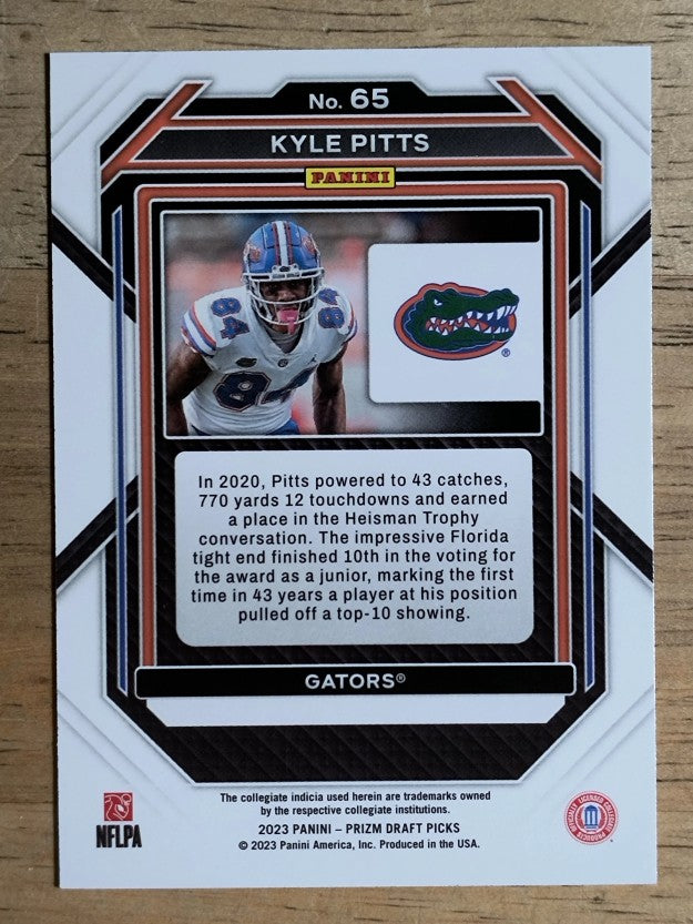 2023 Panini Prizm Draft Picks #65 Kyle Pitts