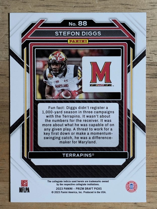 2023 Panini Prizm Draft Picks #88 Stefon Diggs