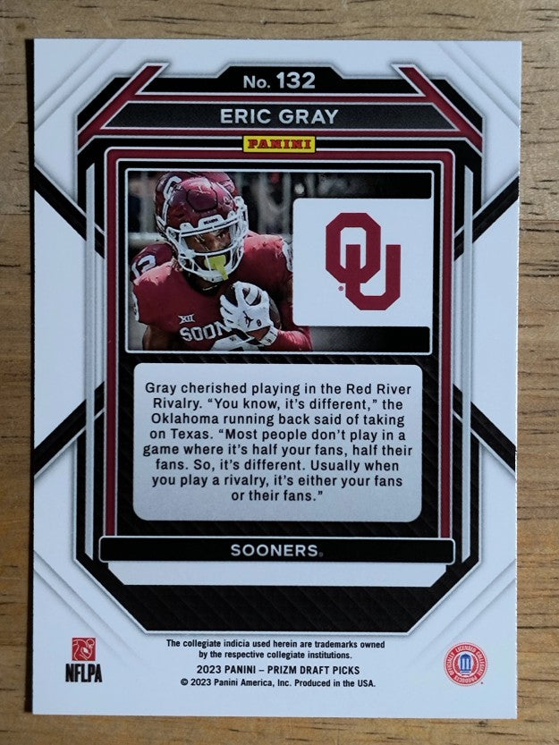2023 Panini Prizm Draft Picks #132 Eric Gray