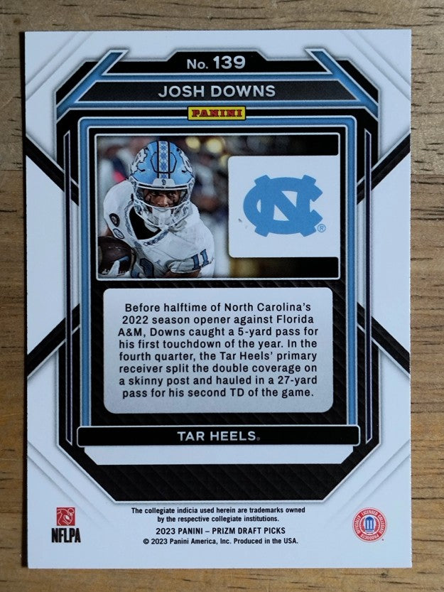 2023 Panini Prizm Draft Picks #139 Josh Downs