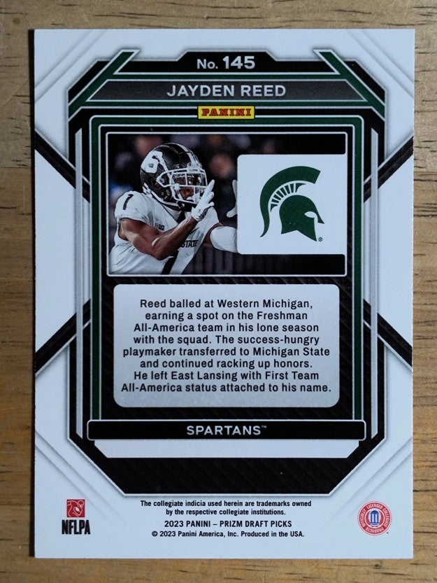 2023 Panini Prizm Draft Picks #145 Jayden Reed