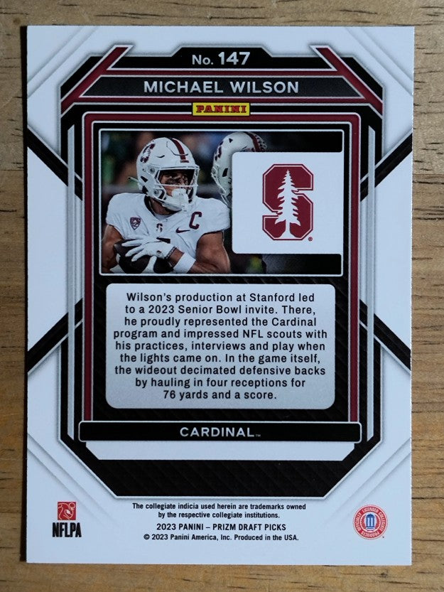 2023 Panini Prizm Draft Picks #147 Michael Wilson