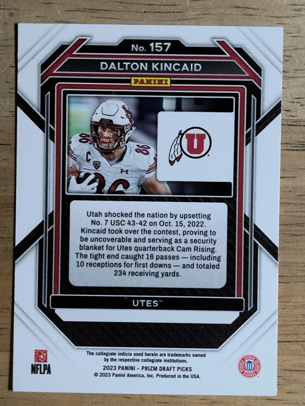 2023 Panini Prizm Draft Picks #157 Dalton Kincaid