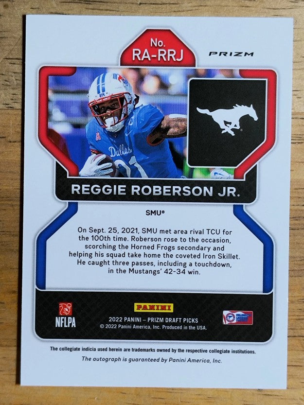 2023 Panini Prizm Draft Picks Autographs Mojo #RRJ Reggie Roberson Jr.