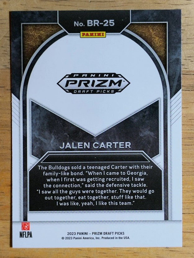 2023 Panini Prizm Draft Picks Brilliance #25 Jalen Carter