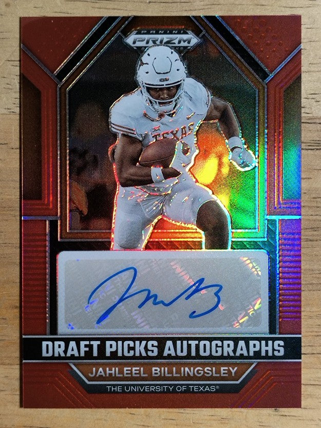 2023 Panini Prizm Draft Picks Draft Autographs Red #23 Jahleel Billingsley/199