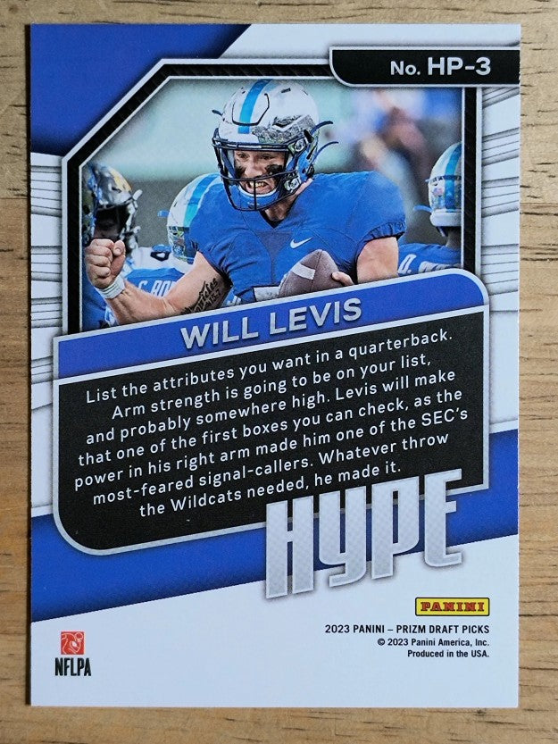 2023 Panini Prizm Draft Picks Hype #3 Will Levis