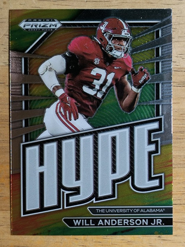 2023 Panini Prizm Draft Picks Hype #10 Will Anderson Jr.