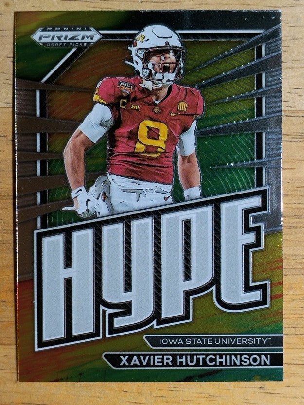2023 Panini Prizm Draft Picks Hype #24 Xavier Hutchinson