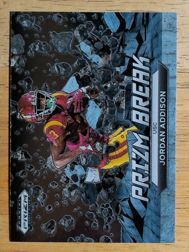 2023 Panini Prizm Draft Picks Prizm Break #8 Jordan Addison