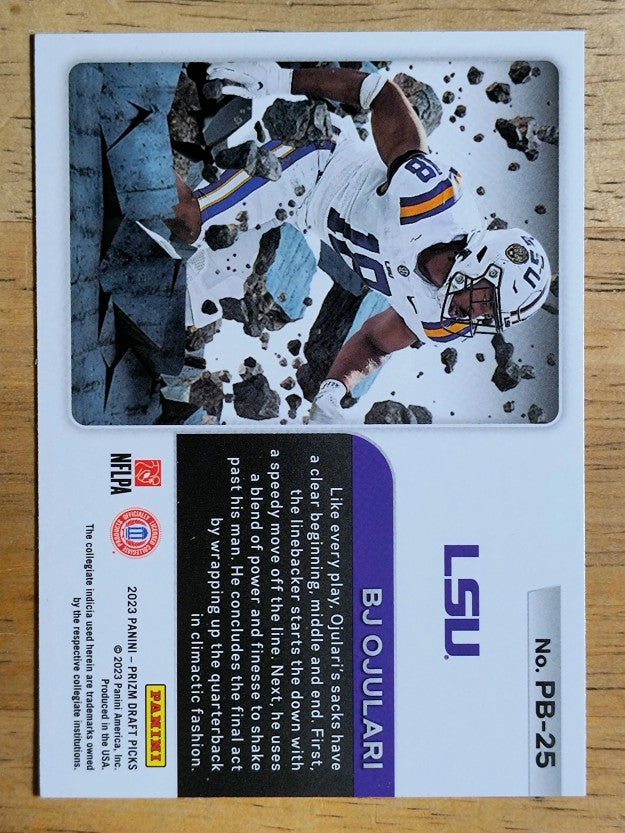 2023 Panini Prizm Draft Picks Prizm Break #25 BJ Ojulari