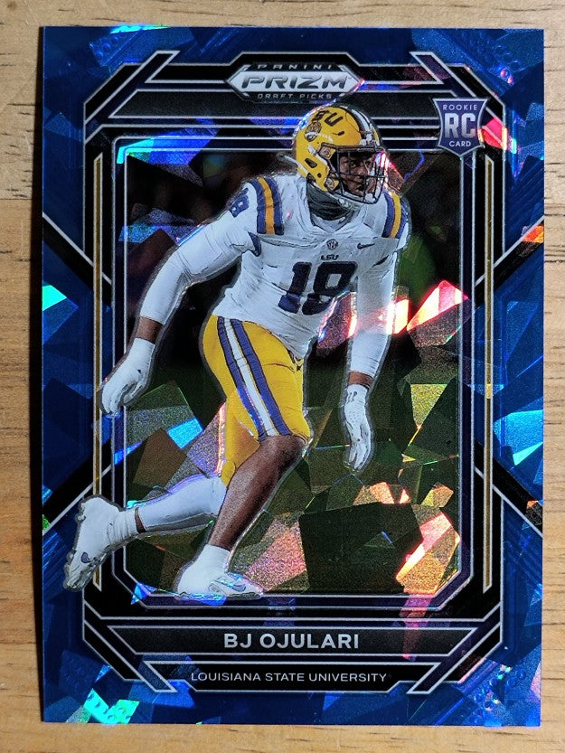 2023 Panini Prizm Draft Picks Prizms Blue Ice #165 BJ Ojulari/99