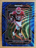 2023 Panini Prizm Draft Picks Prizms Blue Wave #98 Treylon Burks/249