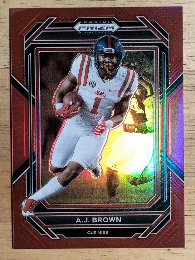 2023 Panini Prizm Draft Picks Prizms Red #134 A.J. Brown/299