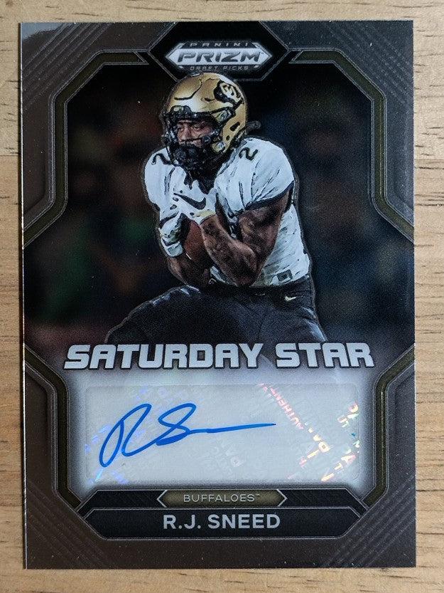 2023 Panini Prizm Draft Picks Saturday Star Signatures #39 R.J. Sneed