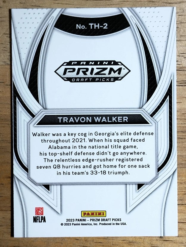 2023 Panini Prizm Draft Picks Trophy Hunting #2 Travon Walker