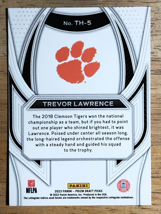 2023 Panini Prizm Draft Picks Trophy Hunting #5 Trevor Lawrence