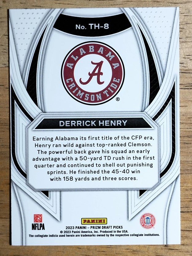 2023 Panini Prizm Draft Picks Trophy Hunting #8 Derrick Henry