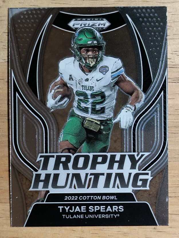 2023 Panini Prizm Draft Picks Trophy Hunting #21 Tyjae Spears