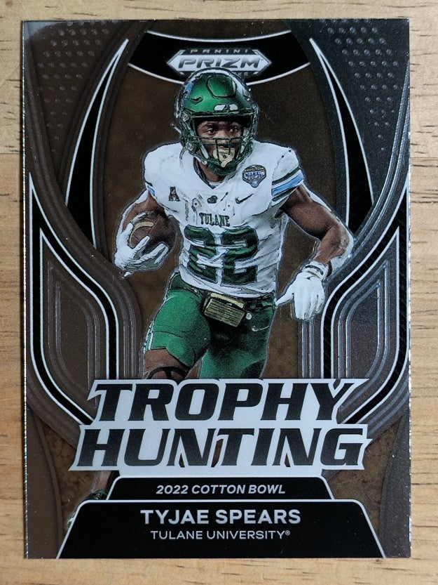 2023 Panini Prizm Draft Picks Trophy Hunting #21 Tyjae Spears