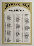 2011 Topps Gypsy Queen Checklists #1 1-194