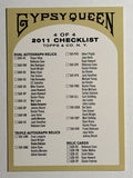 2011 Topps Gypsy Queen Checklists #4 Inserts