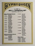2011 Topps Gypsy Queen Checklists #4 Inserts