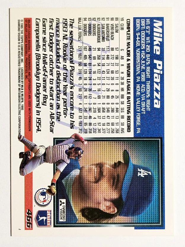 1995 Topps #466 Mike Piazza