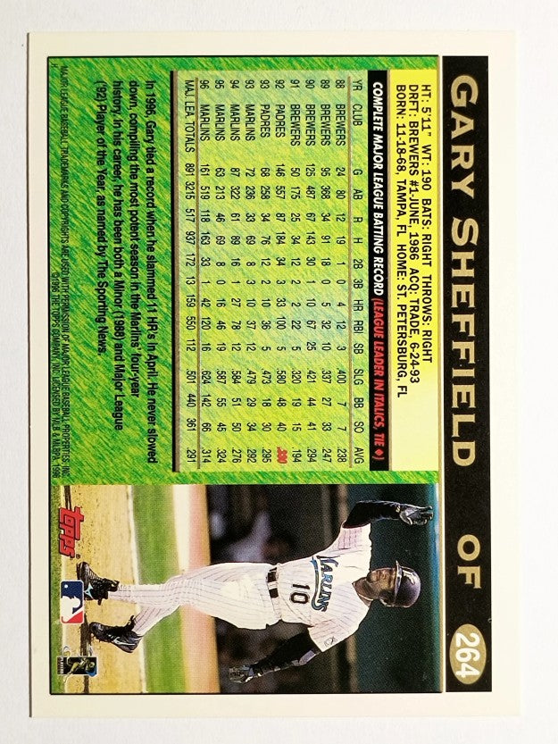 1997 Topps #264 Gary Sheffield