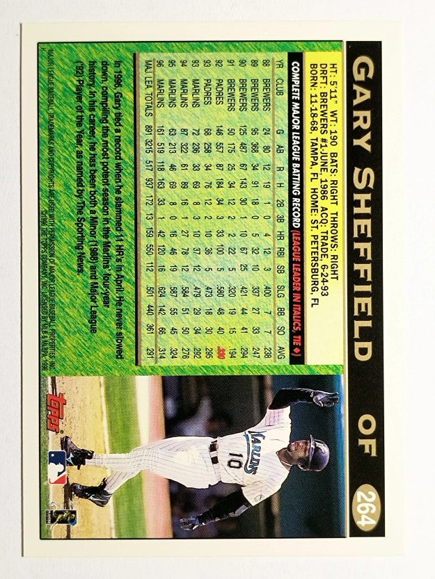 1997 Topps #264 Gary Sheffield