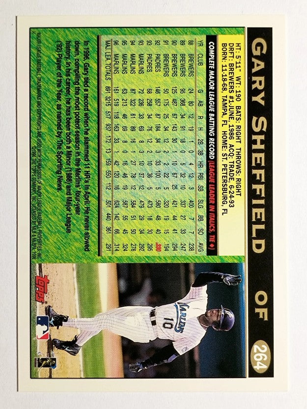 1997 Topps #264 Gary Sheffield