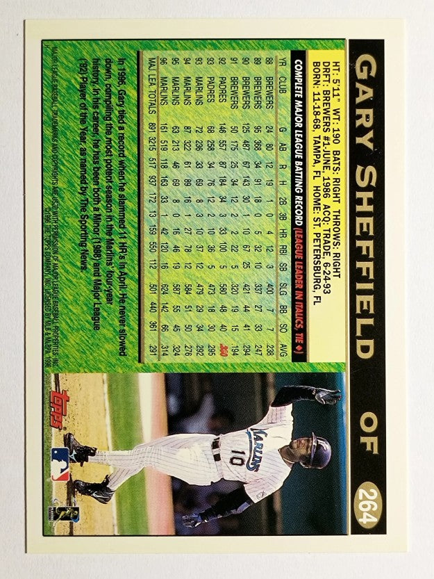 1997 Topps #264 Gary Sheffield