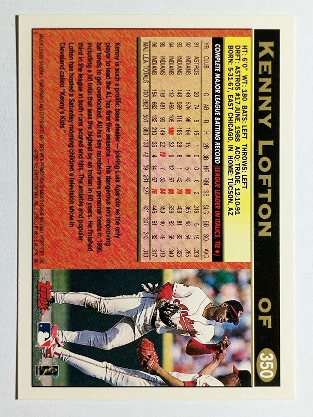 1997 Topps #350 Kenny Lofton