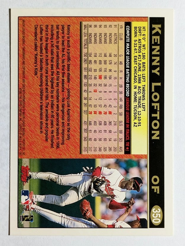 1997 Topps #350 Kenny Lofton