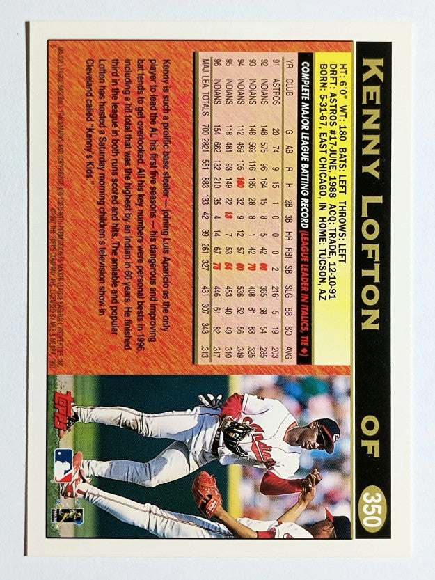 1997 Topps #350 Kenny Lofton
