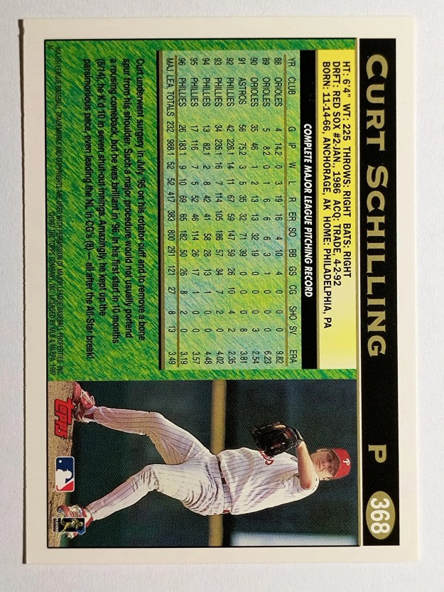 1997 Topps #368 Curt Schilling