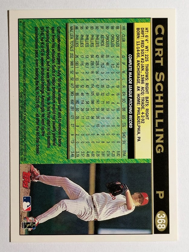 1997 Topps #368 Curt Schilling
