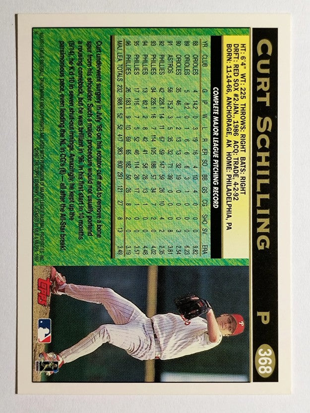 1997 Topps #368 Curt Schilling