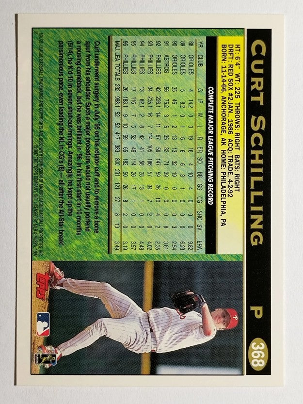 1997 Topps #368 Curt Schilling