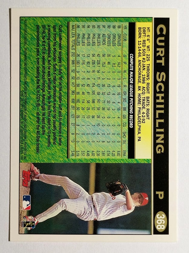 1997 Topps #368 Curt Schilling