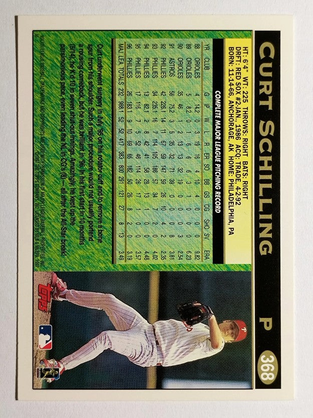 1997 Topps #368 Curt Schilling