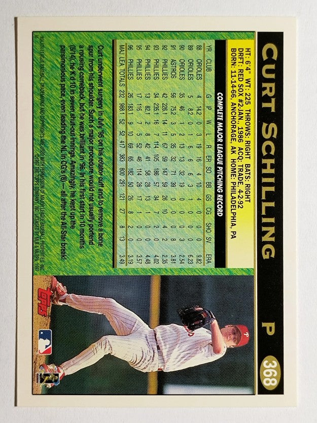 1997 Topps #368 Curt Schilling