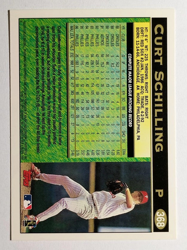 1997 Topps #368 Curt Schilling