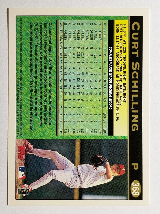 1997 Topps #368 Curt Schilling